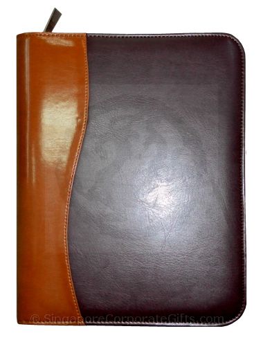 A5 Leather Portfolio with Zip